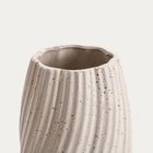 Homla, Nario, wazon, ceramiczny zakręcony w drobne kropeczki, 14-14-24,5 cm