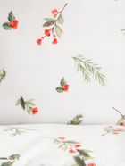 Homla, Natale, pościel, oliwkowa w świąteczny nadruk, 200-220 cm