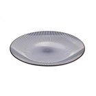 Homla, Navia, talerz obiadowy, granatowy z brązową obwódką, 27 cm