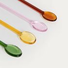 Homla, Obera, zestaw łyżeczek, z kwiatkami, 4 szt.