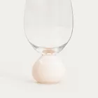 Homla, Pallora, kieliszek, z mleczną beżową kulą, 0,4l
