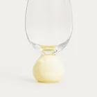 Homla, Pallora, kieliszek, z mleczną żółtą kulą, 0,4l