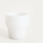 Homla, Pallora, szklanka, z mlecznego szkła biała, 0,15l