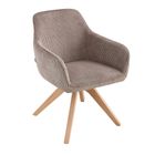 Homla, Pema, krzesło, sztruksowe brązowe, 56-60-82 cm