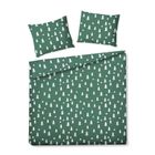 Homla, Pema, pościel, z mikrofibry w choinki zielona, 160-200 cm