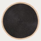 Homla, Plar, maty stołowe, czarne, zestaw, 38 cm, 2 szt.