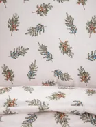 Homla, Ramoscelli, pościel, biała w świąteczny nadruk, 200-220 cm