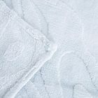 Homla, Raul, koc, puszysty ze strukturalnym wzorem, błękitny, 150-200 cm