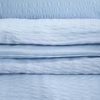 Homla, Retie, pościel, z kory bawełnianej błękitna, 160-200 cm