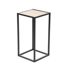 Homla, Roh, kwietnik, metalowy, czarny, 23-23-45 cm, 876719