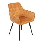 Homla, Satori, krzesło, musztardowe, 58-62-79 cm