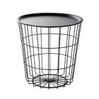 Homla, Scandi, stolik, czarny z czarnym blatem, 41-41-41 cm