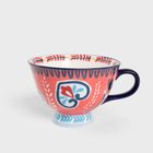 Homla, Shilla, kubek, ręcznie malowany z granatowym uchem, 0,4 l