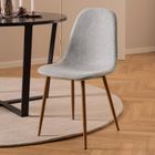 Homla, Svea, krzesło, w tkaninie szare, 44-54-86 cm