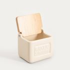 Homla, Sylan, pojemnik na czosnek, śmietanowy, 12-10,5 cm, 763618