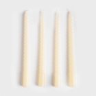 Homla, Table Candles, świece stołowe, kręcone ecru, 4-44g