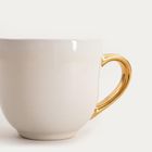 Homla, Viness, kubek, beżowy ze złotym uchem, 0,4l