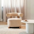 Homla, Vita, fotel, ecru, 72-81-67 cm