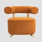 Homla, Vita, fotel, musztardowy, 72-81-67 cm