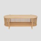 Homla, Vox, szafka rtv, drewniana naturalna, 120-40-40 cm