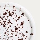 Homla, Wilora, talerz, obiadowy nakrapiany brązowy, 26 cm