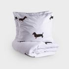 Homla, Winnie, pościel bawełniana, w jamniki, 160-200 cm, 701832