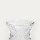 Homla, Yuue, wazon, szklany ryflowany transparentny, 12-20,5 cm