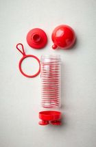 Hoptimist, butelka na wodę, czerwona, 400 ml