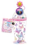 Hot Focus, kubek z ozdobną słomką, motylki, 500 ml