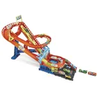 Hot Wheels City, Rajdowy Rollercoaster + 5 autek, zestaw z napędem