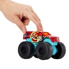 Hot Wheels, Monster Trucks, Demo Derby, pojazd światło i dźwięk, 1:43