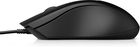 HP, Mysz Wired Mouse 100 Przewodowa, czarna 6vy96aa