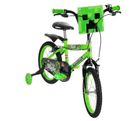 Huffy, Minecraft, rower, 16", zielony