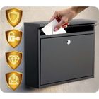 Humberg, skrzynka na listy, czarna, 37,5-30,5-12 cm, HM-860