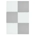 Humbi, mata piankowa, puzzle, biały, szary, 60-60 cm, 6 szt.