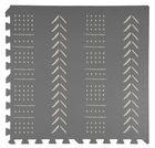 Humbi, mata piankowa, puzzle piankowe, szare we wzór, 62-62-1 cm, 3 szt.
