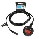 iBox, kabel zasilający, wtyczka UK, 2-PIN, AUDIO-RTV, VDE, miedź, 3-0,75 mm