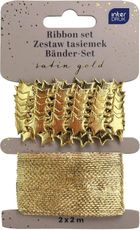 Interdruk, taśma dekoracyjna, złota, 2-2m