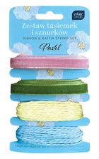 Interdruk, zestaw tasiemek i sznurków, pastel