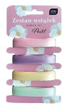 Interdruk, zestaw wstążek, pastel, 4-2m