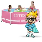 Intex, Basen ogrodowy stelażowy 244-76 cm, 28290