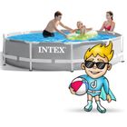 Intex, basen ogrodowy stelażowy, 305-76 cm, zestaw 6w1