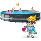 Intex, basen stelażowy z pompą filtrującą i akcesoriami, okrągły, 122-610 cm, zestaw 10w1