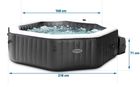 Intex, dmuchane SPA jacuzzi z hydromasażem, 6 os., akcesoria, 218-71 cm