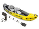 Intex, Explorer K2, kajak dwuosobowy, dmuchany, z wiosłami i pompką, 312-91-51 cm