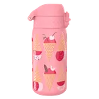 ION8, Lody, bidon z ustnikiem ze stali nierdzewnej, różowy, 400 ml