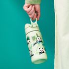 ION8, Panda, bidon termiczny z ustnikiem, zielony, 320 ml