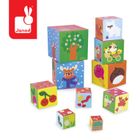 Janod, 4 Pory Roku, Piramida z drewnianymi figurkami, 10 elementów