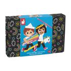 Janod, Coloring box, zestaw przyborów do kolorowania, 42 elementy