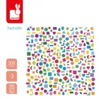 Janod, Figury geometryczne, naklejki, 300 szt.